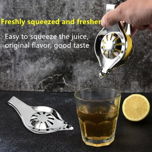 Creative Lemon Clip Kiwi Juice Manual Squeezer Fruit Pear Tongs Stainless Steel Outdoor Camping Hand Juicer Orange Presser Tools