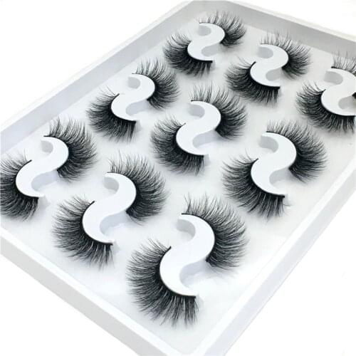LTWEGO 5/9/10 Pairs of 3D Artificial mink Eyelashes False Eyelashes can be Reused handmade cilia Makeup Tools