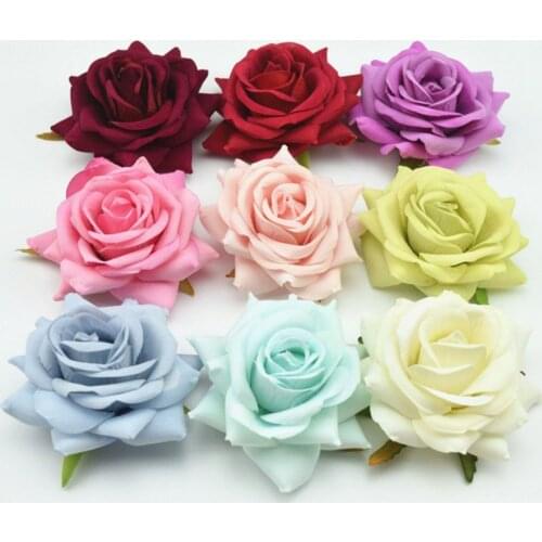 Fashion Hot Sale Rose Flower Hairpin Brooch Bridal Wedding Bridesmaid Party Artificial Rose Hair Clip Hair Accessories