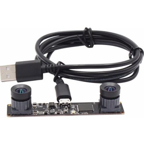 Synchronization Camera module USB 960P MJPEG 2560X960 USB2.0 OTG Dual lens Stereo Webcam OV9750 for Windows Linux Android Mac