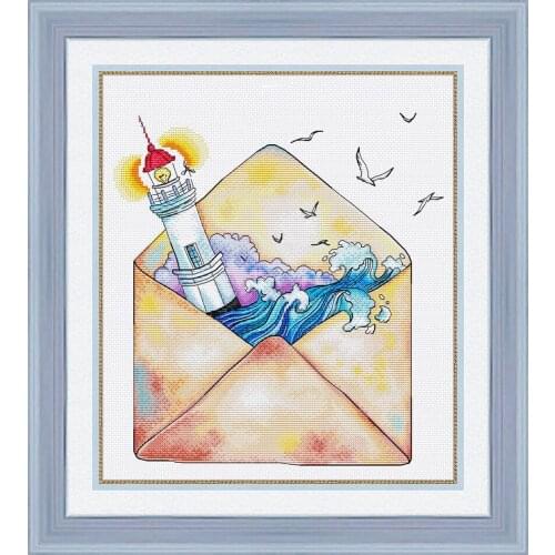 Evelope Cross Stitch Kit Packages Counted Cross-Stitching Kits New Pattern NOT PRINTED Cross stich Painting Set