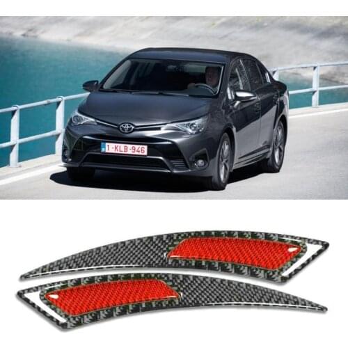 Carbon Fiber Wheel Eyebrow Sticker For Toyota corolla avensis rav4 camry auris carina fj cruiser land cruiser Previa Prius