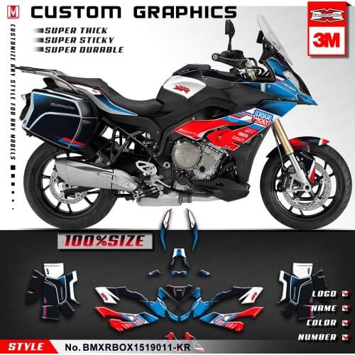 KUNGFU GRAPHICS Adhesive Decal Vinyl Kit Luggage Stickers for S1000XR 2015 2016 2017 2018 2019 (Style no. BMXRBOX1519011)