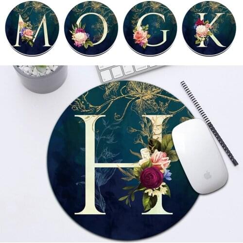 Anti-slip Mouse Pad PU Leather Mouse Mats Home Office Laptop Computer Desk Mat Letter Series Keyboard Mice Pad Writing Mat