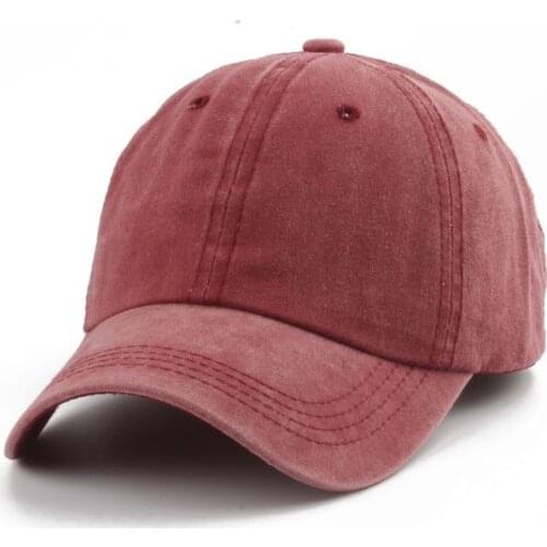 Washed 100% Cotton Adjustable Baseball Cap For Women Men Fashion Casual dad Hat Summer Snapback Cap Adjustable Casquette