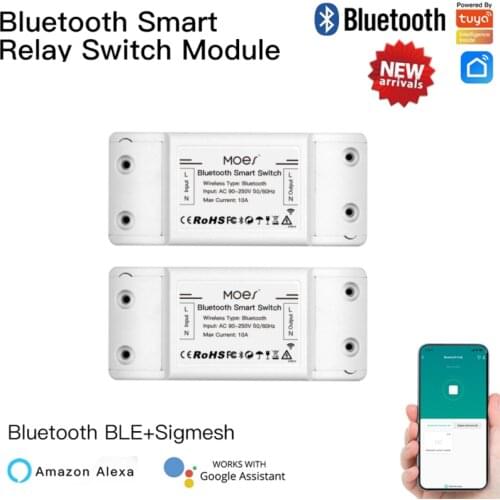 Tuya Bluetooth Smart Switch Relay Module Single Point Control Sigmesh Wireless Remote Control With Alexa Google Home