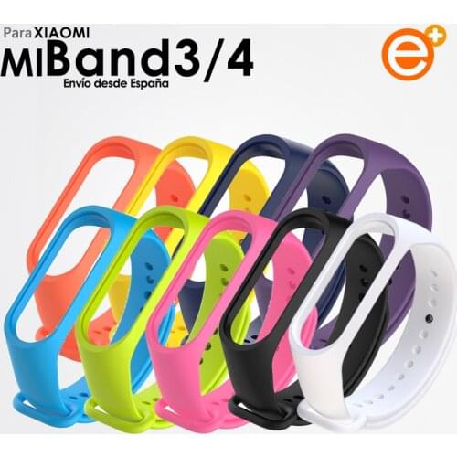Strap Xiaomi Mi Band 4 bracelet strap Mi Band 3 bracelet silicone replacement colorful Ienteligente Watch accessory