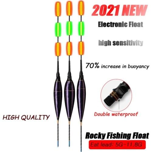Fishing Bobber Night Lighted Fishing Float with Luminuous Glowing Stick High Sensitivity Striped-Bass Fishing Accessories