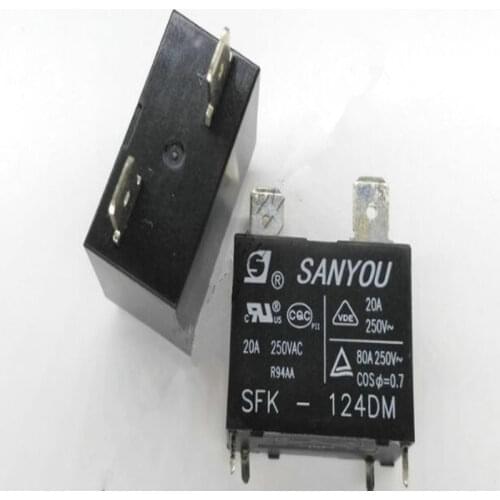 SFK-124DM 24VDC 20A 250VAC SANYOU RELAY 1 From A ,New and original
