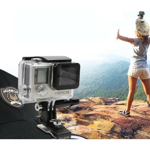 TELESIN Rotary Backpack Clip Hat Clip Clamp Mount with Screw for Gopro Hero 7 6 5+/3 DJI OSMO CAMERA SJCAM Xiaomi Yi Accessories