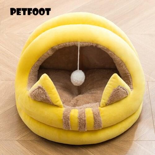 Warm Pet Cat Bed Pet Cushion Kennel For Small Medium Large Dogs Cats Winter Pet Bed House Puppy Mat Size M/L New