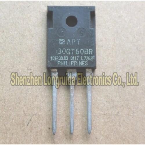 10PCS APT30GT60BR APT30GT60 TO-247 MOSFET TRANSISTOR 30A 600V