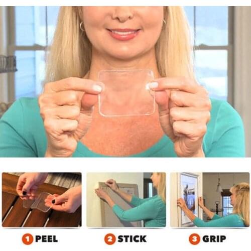 Amazing Super Sticky Gripping Pad 5Pcs Grip Sticky Anti Slip Pad Kitchen Car New