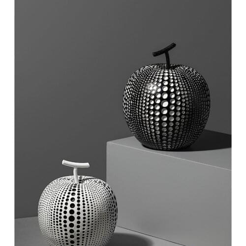 Nordic Ornaments Modern Home Office Decorationsapple Ornaments Soft-packed Resin Geometric Art Crafts Simple Desktop Ornaments