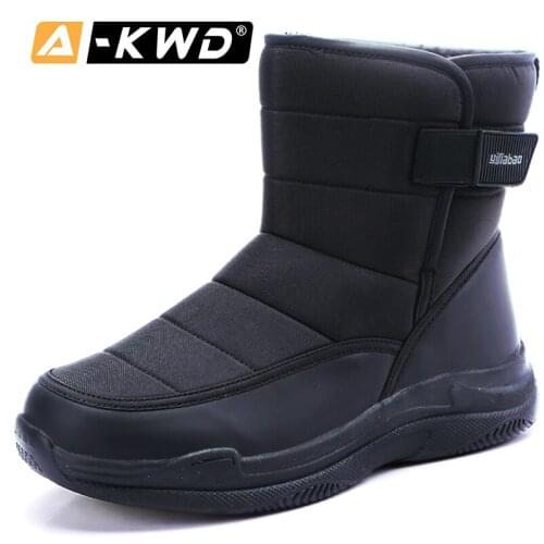 High Quality Men Snow Boots Men Shoes Winter Warm Zapatos Invierno Hombre Simple Work Shoes Men Ankle Boots Waterproof Boots Men