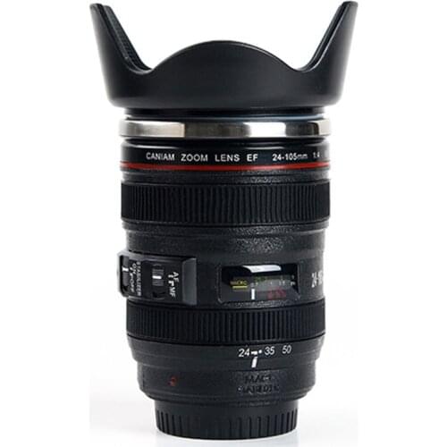Stainless steel SLR Camera EF24-105mm Coffee Lens Mug 1:1 scale caniam coffee mug creative gift coffee mug