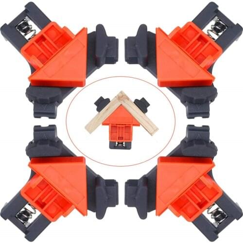 1/4PCS Woodworking Corner Clip Joinery Clamp Fixing Clips Repaire Tools Adjustable Furniture Fixture Picture Frame Corner Clamp