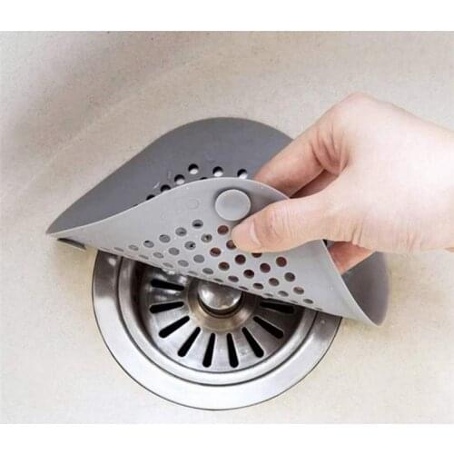 1Pcs Bathroom Hair Sewer Filter Sink Strainer Silicone Shower Trap Floor Drains Cover Lid Catcher Net Rubber Sucker For Kitchen