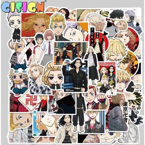 10/30/50PCS Tokyo Avengers Cartoon Anime Graffiti Skate Sticker Trolley Case Laptop Luggage Hand Account Decoration Toys