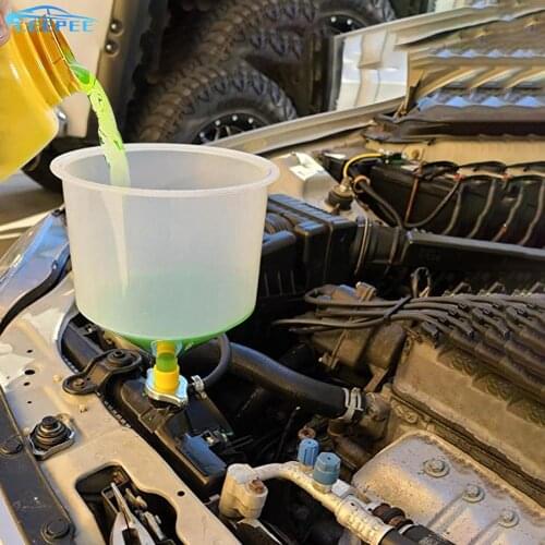 15Pcs/Set Pour Oil Tool Fit Universal Vehicles Spill Proof Coolant Filling Kit Plastic Filling Funnel Spout Car Accessories