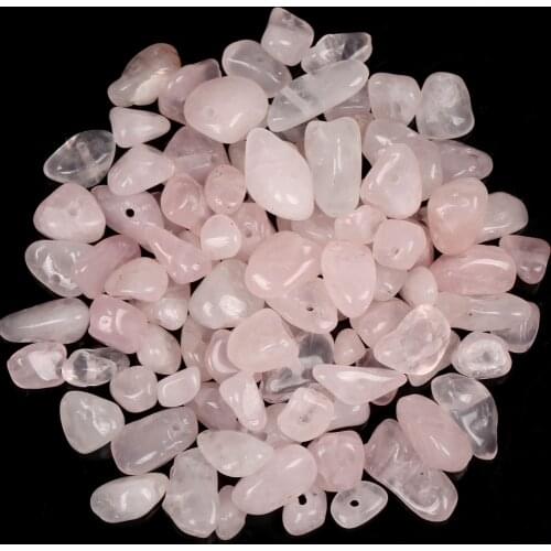 16 Inches Natural Irregular Pink Crystals Stone Chips Gravel Beads For Jewelry Making DIY Bracelet Necklace Accessorie