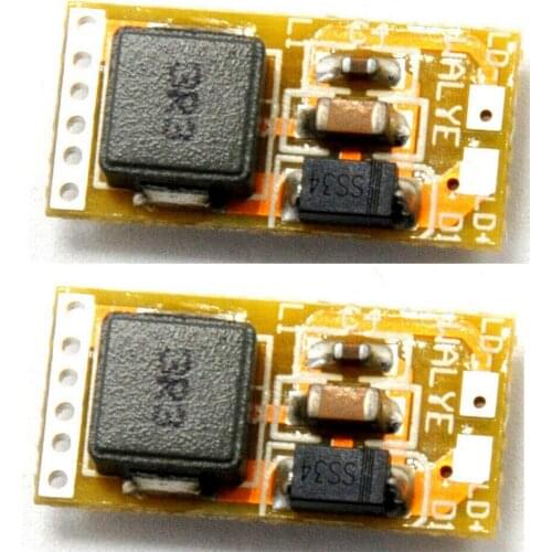 2pcs 515nm 520nm 530nm 30mw-120mW Laser Diode Boost Power Supply Driver Board 3V