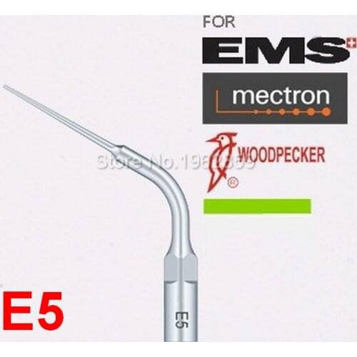 5pcs E5 scaler tips tools for dentist teeth whitening dental instrument ultrasonic dental scaler tip for EMS & Woodpecker