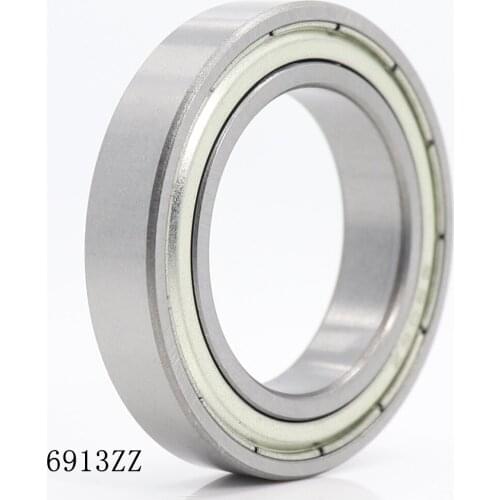 6913 ZZ ABEC-1 (2PCS) 65x90x13MM Metric Thin Section Bearings 61913Z 6913ZZ