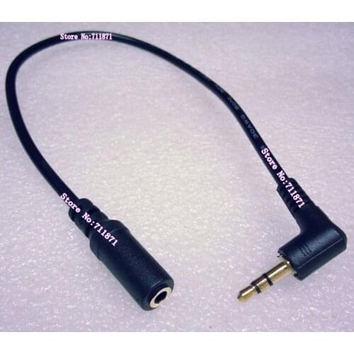 90 degree Right Angle Bend 3 Section 3.5 Male to Female Audio Extension cord tieline 3 section Male Female 3.5 Audio Line Cable