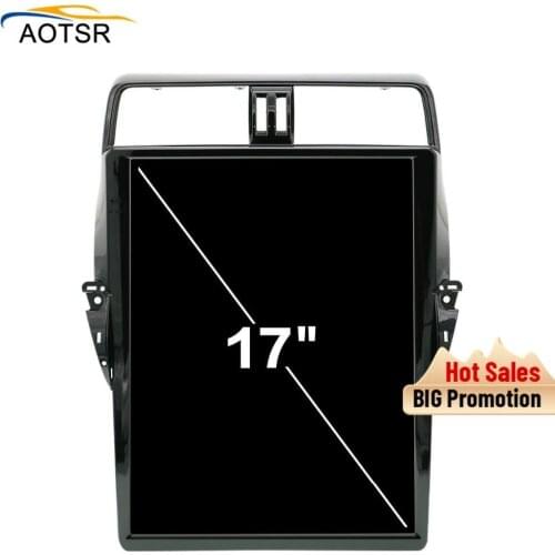 17" Tesla style Car Multimedia Player head unit for TOYOTA Land Cruiser Prado 150 GPS navigation car Radio auto stereo BT no dvd