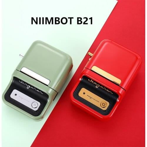 NIIMBOT B21 Wireless Thermal Printer, Portable Label Printer, Handheld, Barcode, Label Manufacturer Printers Coffee Printer