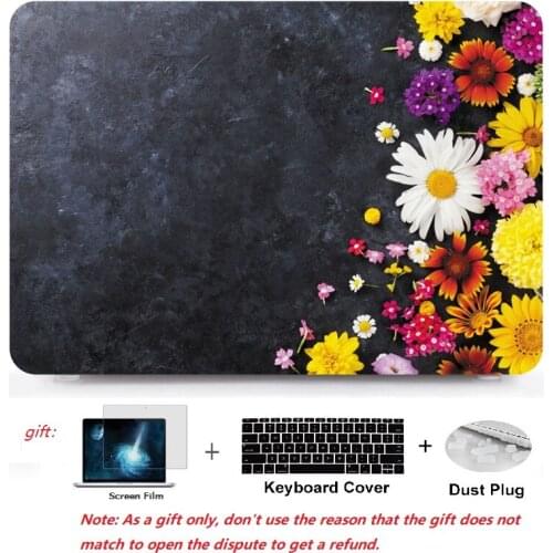 Tablet shell pouch color Printing Hard Case For Apple Macbook Pro Retina Air Touch Bar&ID 11 12 13 15 inch laptop case