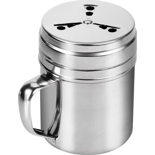 Kapmore 1pc Pepper Seasoning Bottle With Handle Stainless Steel Rotatable Seasoning Shaker Spice Bottle Kitchen Tools