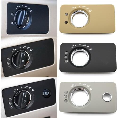 Car Interior Headlight Switch Button Panel Cover Trim Replacement For Mercedes Benz W251R Class R300 R350 R400 R500 2005-2017