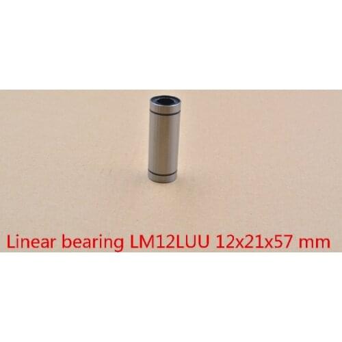 LM12LUU 12mmx21mmx57mm 12mm linear ball bearing bush bushing for 12mm rod round shaft cnc 1pcs