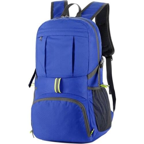 Leisure Travel Backpack Student Customized Foldable Portable Waterproof Mountaineering Bag Mens Light Backpack