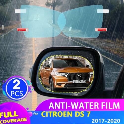 Car Rearview Mirror Film for Citroen DS 7 2017 2018 2019 2020 Full Cover Anti Fog Rainproof Sticker Accessories