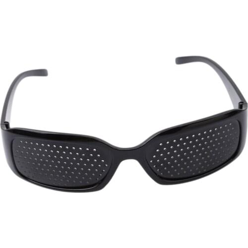 Black Microhole Glasses Pinhole Fashion Anti-Fatigue Glasses Goggles Computer Radiation Cut Back Light Stimulation Glass