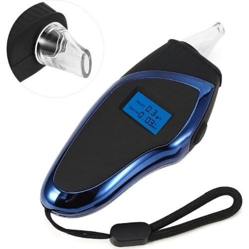 Professional Alkoholtester Tester Portable Tester with Semiconductor Sensor and Digital Blu-Ray LCD Screen