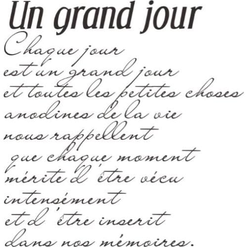 French words Transparent Clear Silicone Stamp/Seal for DIY scrapbooking/photo album Decorative clear stamp sheets AA842