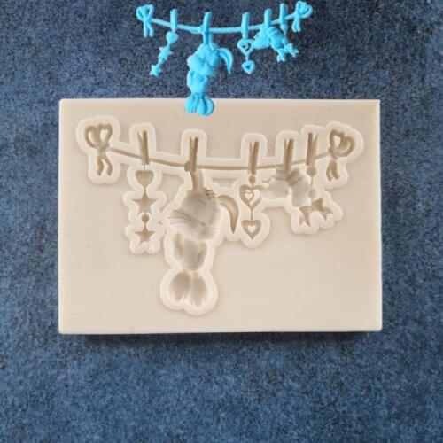 Forest Animal Small Animal Style Rabbit Ornament High Quality Fondant Silicone Mold Cake Chocolate Mold A1310