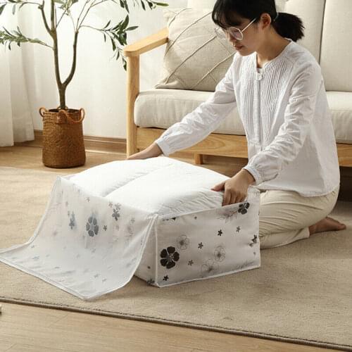 Foldable Storage Bag Print Clothes Blanket Quilt Organizer Stroage Bag Clould Travel Luggage Organizer Bag