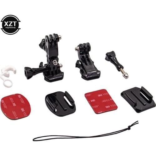 Action Camera Front Side Helmet Tripod J-shaped Buckle For GoPro Hero 5 6 7 4 Xiaomi Yi 4K Sjcam Accessories