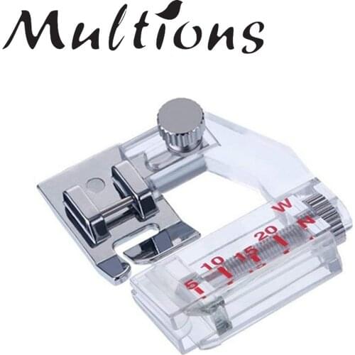 1Pc Sewing Machine Foot Adjustable Tap Bias Binder Foot for All Low Shank Snap-On Singer Brother DIY Sewing Machine Parts