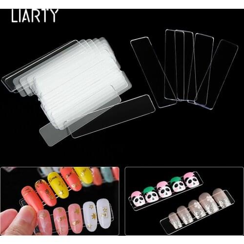 10/50PCS Practice Display Tools Nail Color Paint Holder Display Nail Art Tools Transparent Practice Acrylic Polish Holder
