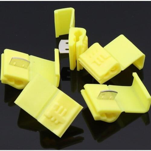 10pcs/lot Yellow 805P3 Scotch Lock L13 Quick Splice Crimp Terminal 12-10 AWG Wire Connector For 4-6 Wire Free Shipping
