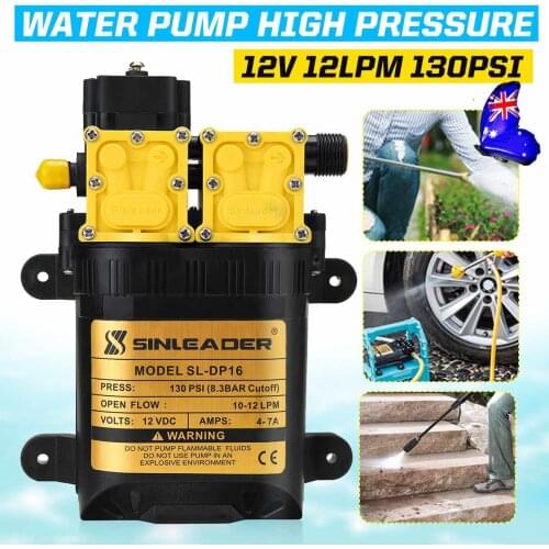 12V High Pressure Agricultural Electric Water Pump Water Sprayer Pump Dual-Core Power Water Pump Agricultural Electric Sprayer
