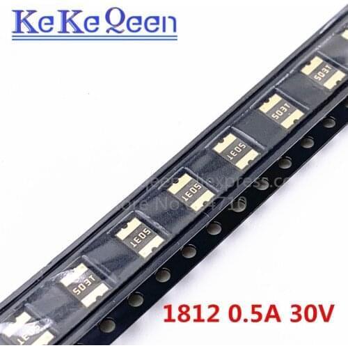 20PCS PTC FUSE 1812 0.5A 500mA 15V 30V MF-MSMF050/30 SMD1812P050TF SMD self-healing fuse MF-MSMF050/15 PPTC Resettable Fuses
