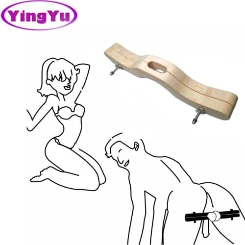 2020 Humbler CBT Cock & Ball Torture BDSM Ball Stretcher Scrotal Fixture BALL SMASHER CRUSHER Sex Game Wood Delay Ejacution Male