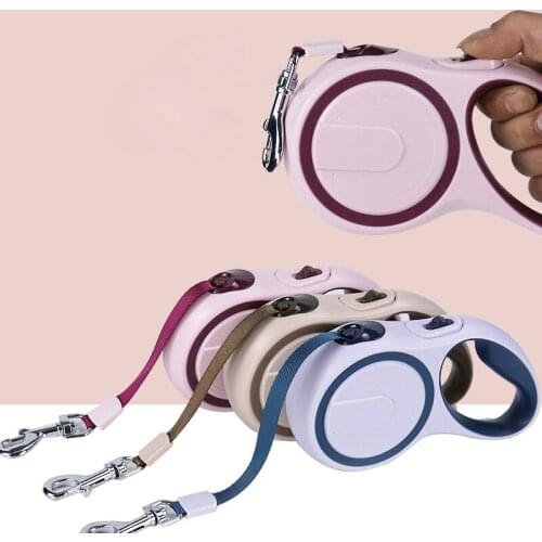 3/5M ABS Automatic Pet Leash Durable Puppy Extending Dog Walking Leads Belt Running Leashes New Cat Retractable Traction Ropes